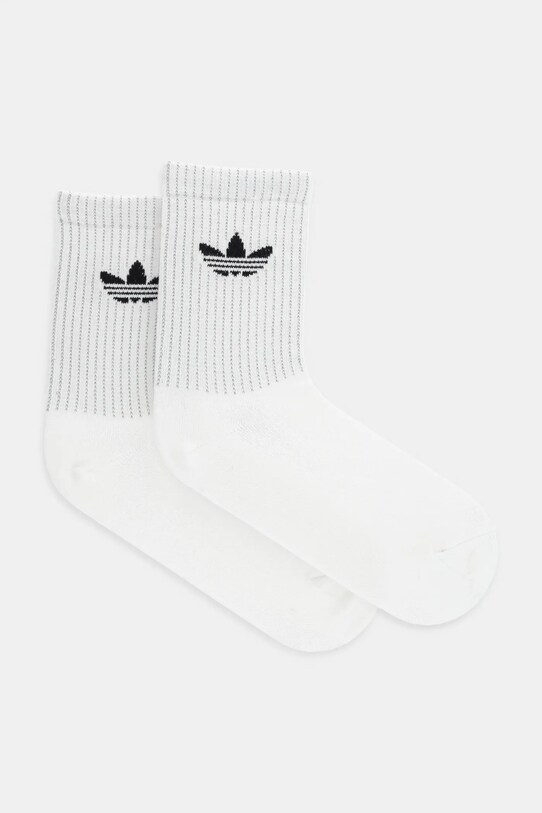 Κάλτσες adidas Originals Refl Crew S 2-pack ψηλές κάλτσες λευκό JX5223