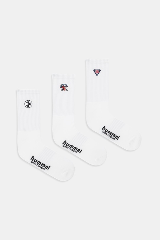 Hummel skarpetki 3-pack skarpetki długie biały 230010