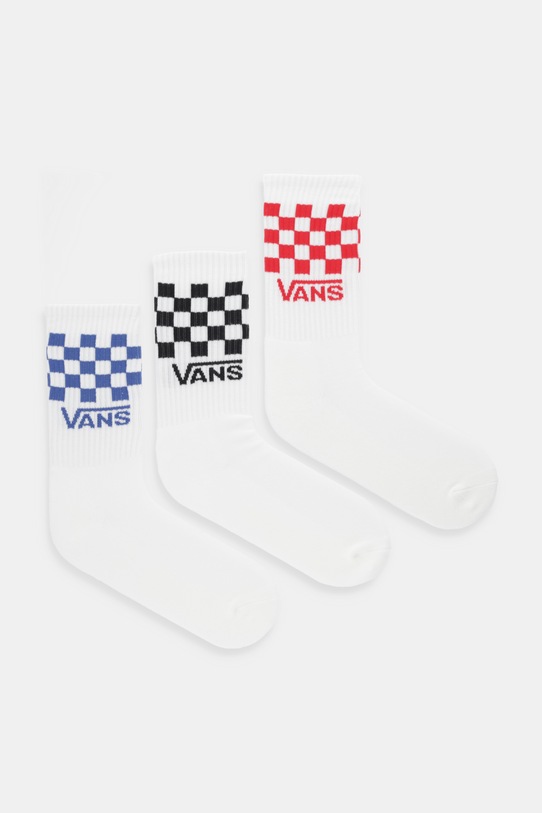 Ponožky Vans 3-pack dlouhé ponožky bílá VN000QBUWHT1