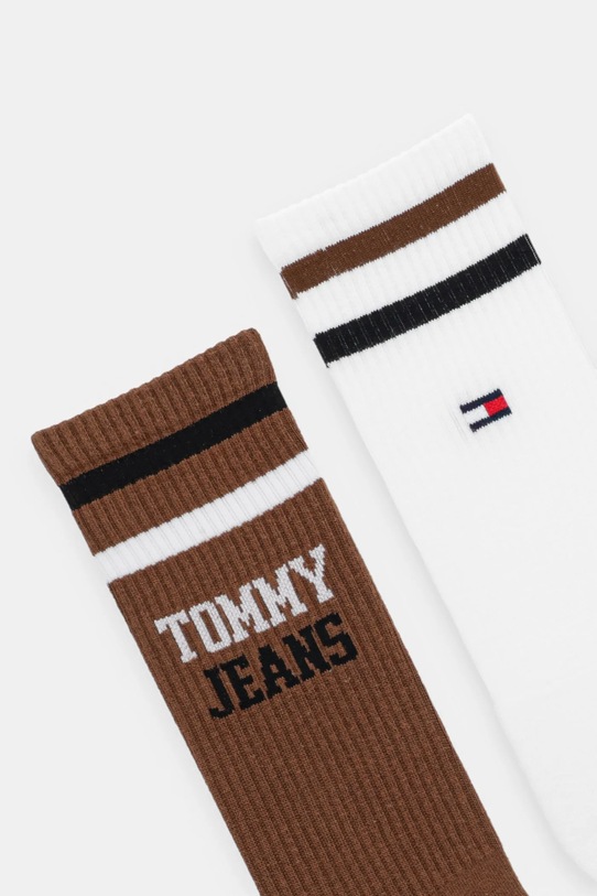 Tommy Jeans skarpetki 2-pack 701236466 brązowy AW25