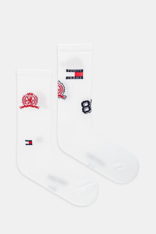 Tommy Jeans skarpetki 2-pack skarpetki długie biały 701236470