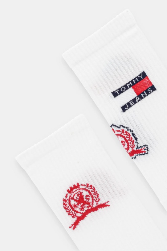 Tommy Jeans skarpetki 2-pack 701236470 biały AW25