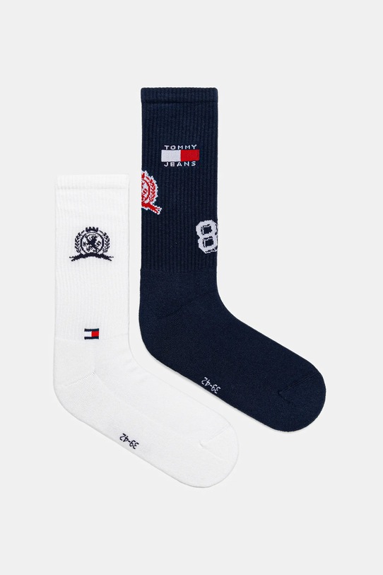 Tommy Jeans skarpetki 2-pack skarpetki długie granatowy 701236470