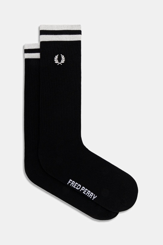 Čarape Fred Perry visoke čarape crna C1150