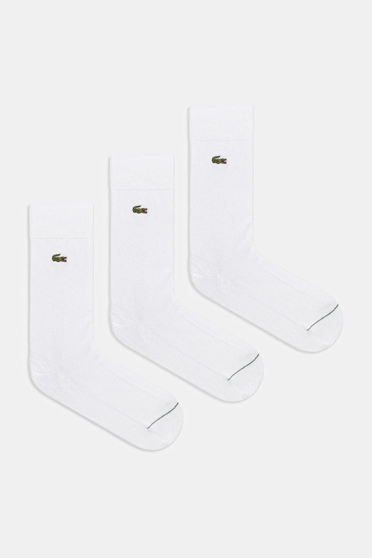 Чорапи Lacoste (3 чифта) щампа бял RA8142