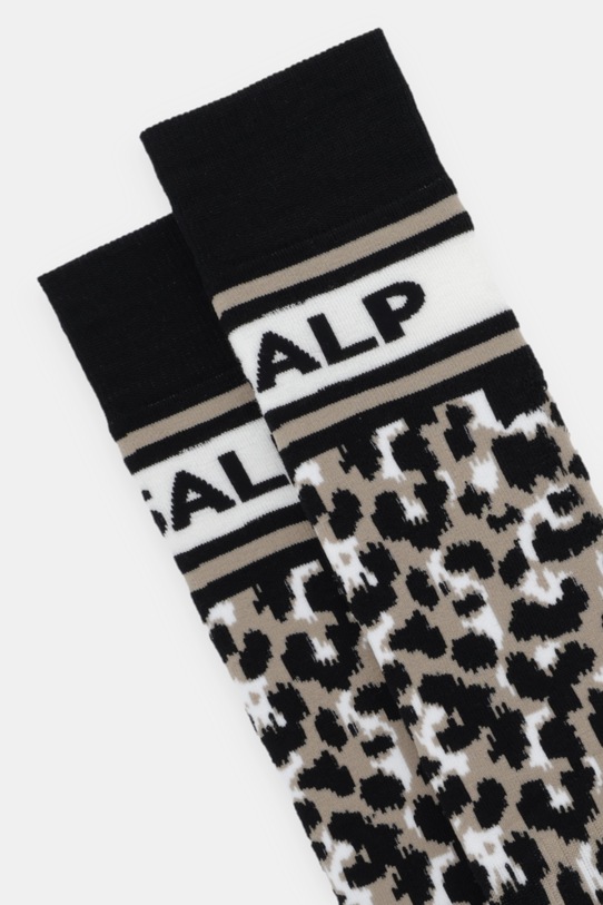 Fusalp skarpety z dodatkiem wełny Leopard I3717 brązowy AW25