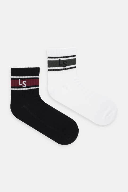 Nogavice Levi's 2-pack Prijazno od planeta bela 37157.1299