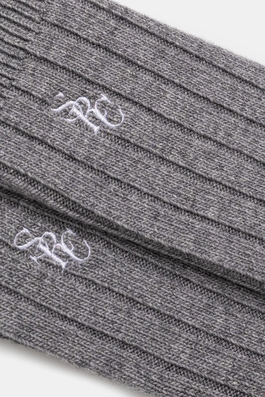 Ponožky s prímesou vlny Sporty & Rich SRC Cashmere AC07867302GY22 sivá AW25