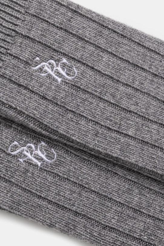 Ponožky s prímesou vlny Sporty & Rich SRC Cashmere AC07867302GY22 sivá AW25