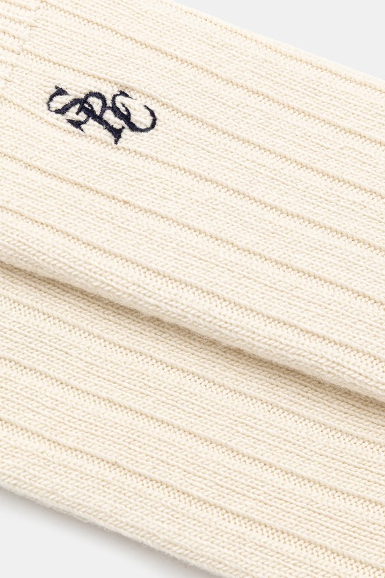 Ponožky s prímesou vlny Sporty & Rich SRC Cashmere AC07867302WH37 béžová AW25