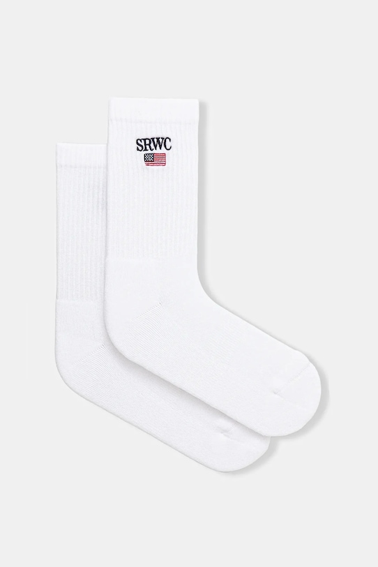 Sporty & Rich calzini Nautical applique bianco AC07363185WH58