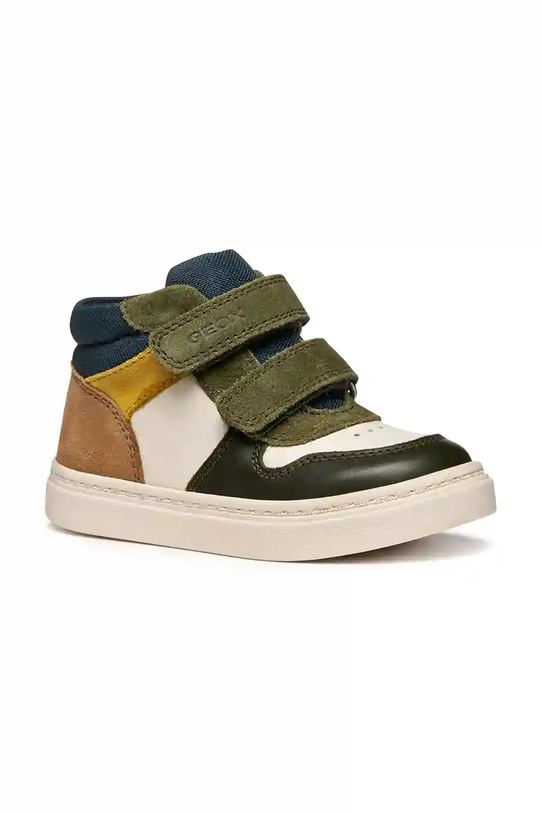 Geox sneakersy skórzane dziecięce NASHIK skóra zamszowa beżowy B465NA.08522.20.23