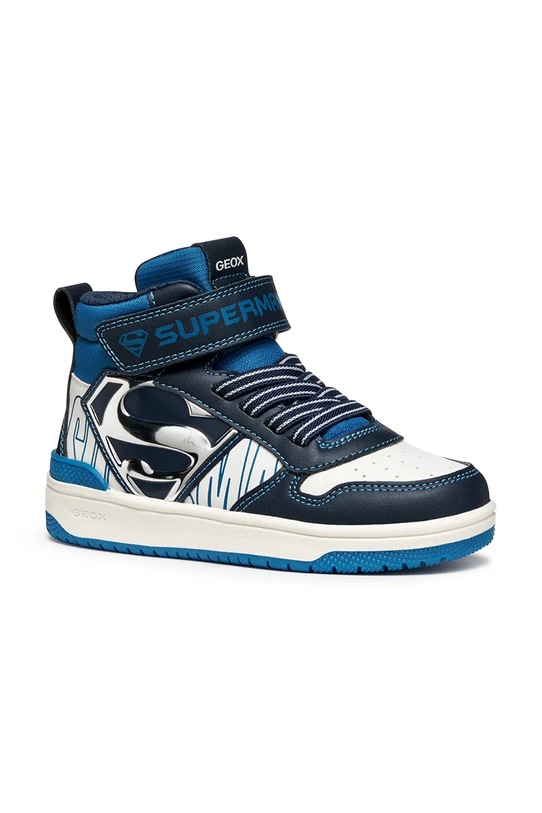 Geox sneakersy dziecięce WASHIBA imitacja skóry licowej niebieski J56LQH.05411.24.27