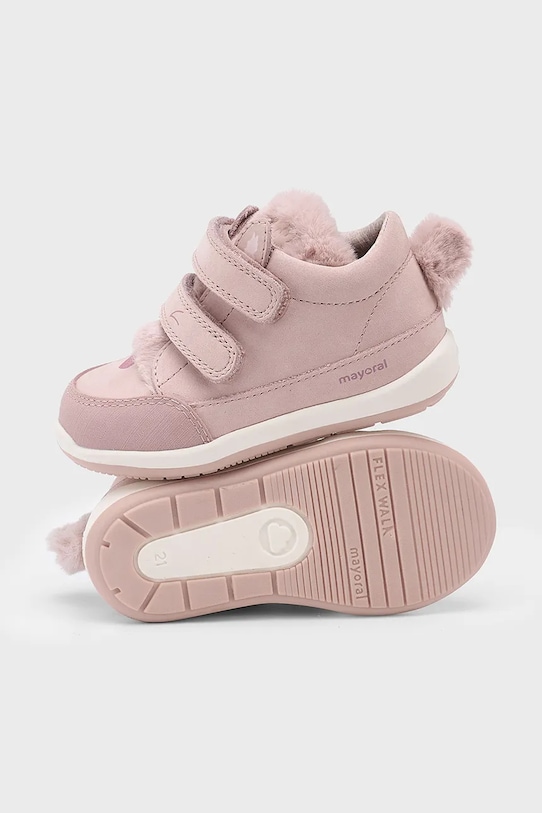 Chłopiec Mayoral półbuty skórzane dziecięce 42589.59B.Baby.9BYA różowy