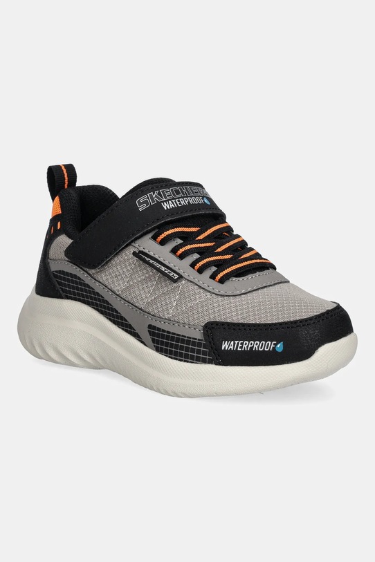 Dětské tenisky Skechers BOUNDER 2.0-AQUA PACE imitace kůže šedá 406341L