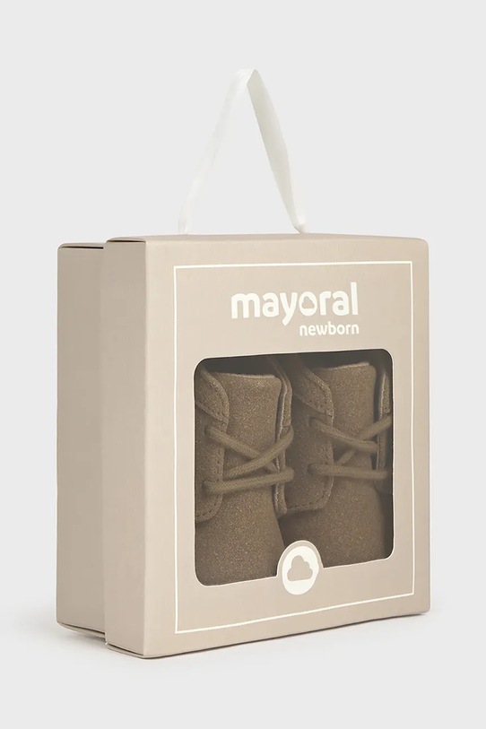 Βρεφικά παπούτσια Mayoral Newborn καφέ 9948.1L.Newborn.9BYA