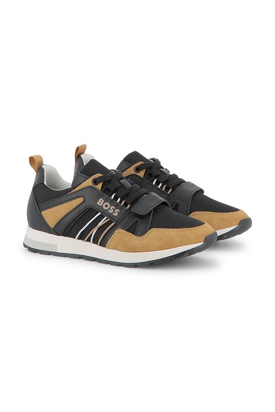 BOSS sneakers pelle fiore nero J52561.36.41