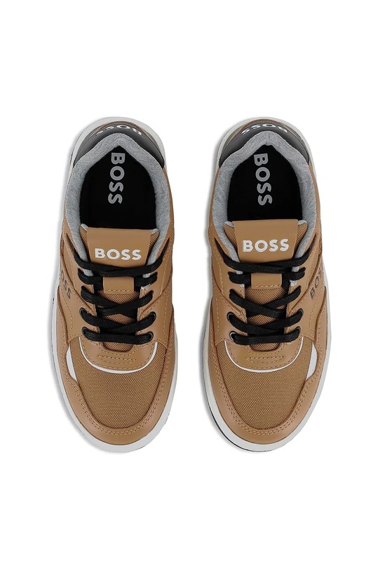 BOSS sneakersy dziecięce J52563.30.35 brązowy