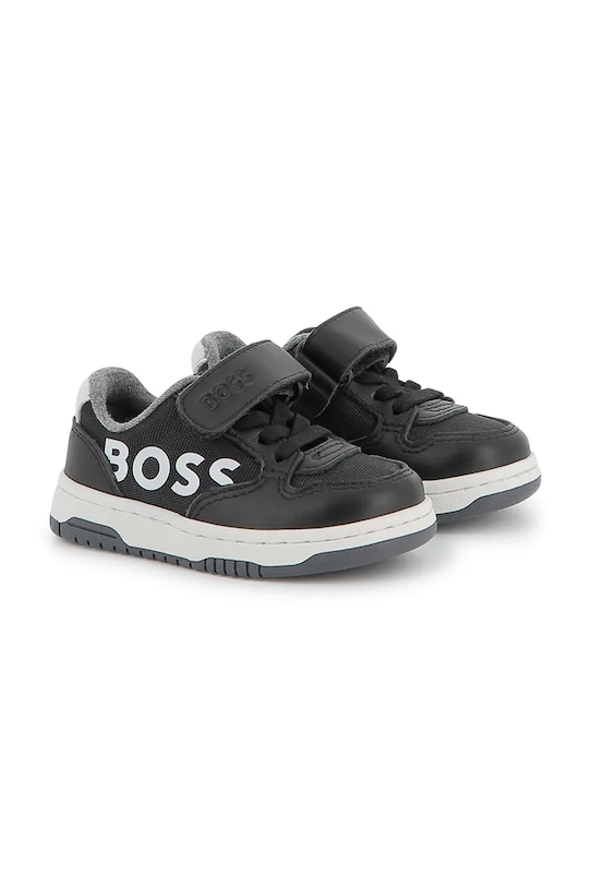 BOSS sneakersy dziecięce tekstylny czarny J52574.22.27