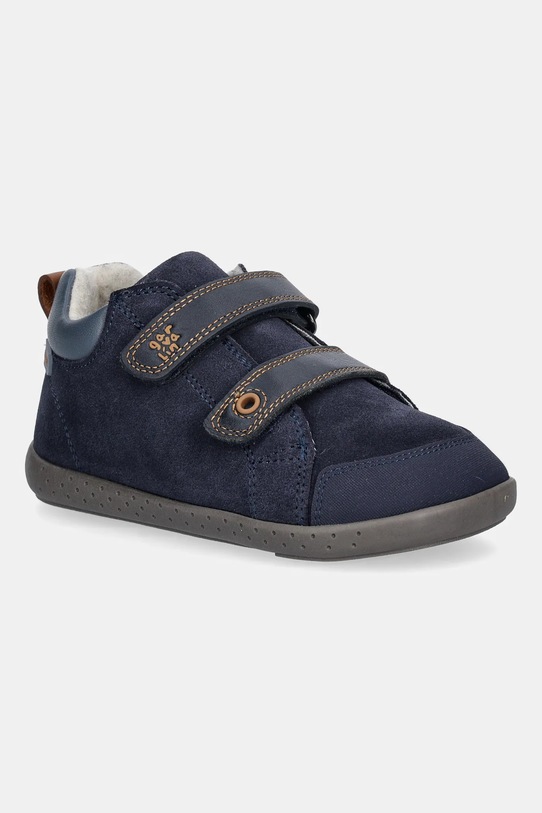 Garvalin scarpe basse bambini pelle scamosciata blu navy 251308.24.26