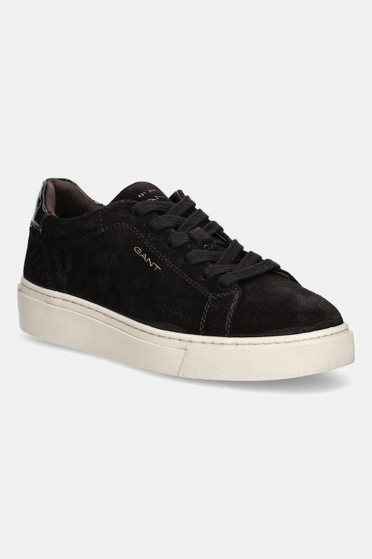 Gant sneakers din piele intoarsă Julice plată maro 31533995