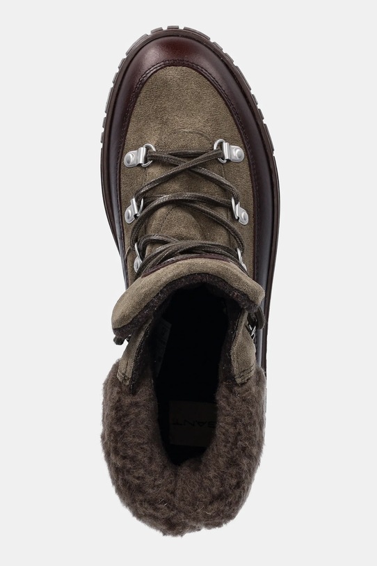 Gant śniegowce skórzane Snowmont zielony 31543099