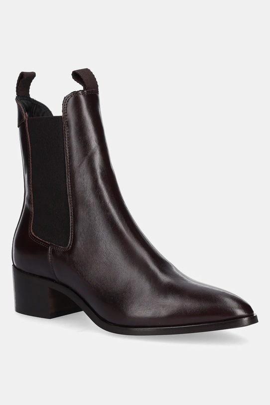 Gant botki skórzane St Broomly słupek brązowy 31551094