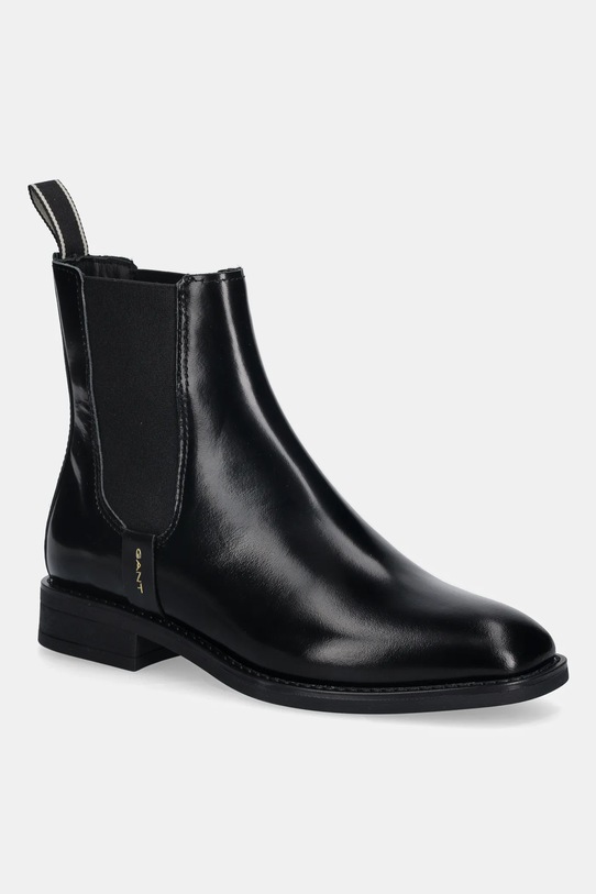 Gant botki skórzane Fayy płaski czarny 31551126