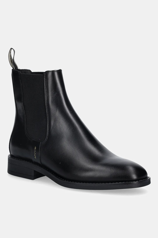 Gant sztyblety skórzane Fayy płaski czarny 31551128