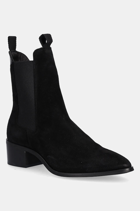 Gant botine din piele întoarsă St Broomly 5-8 cm negru 31553093