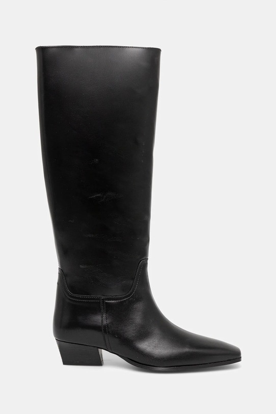Gant kozaki skórzane Bassotte 31581076 czarny AW25