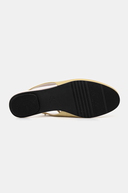 Кожени балеринки Calvin Klein BALLERINA SLING BACK LTH HW0HW02655 жълт