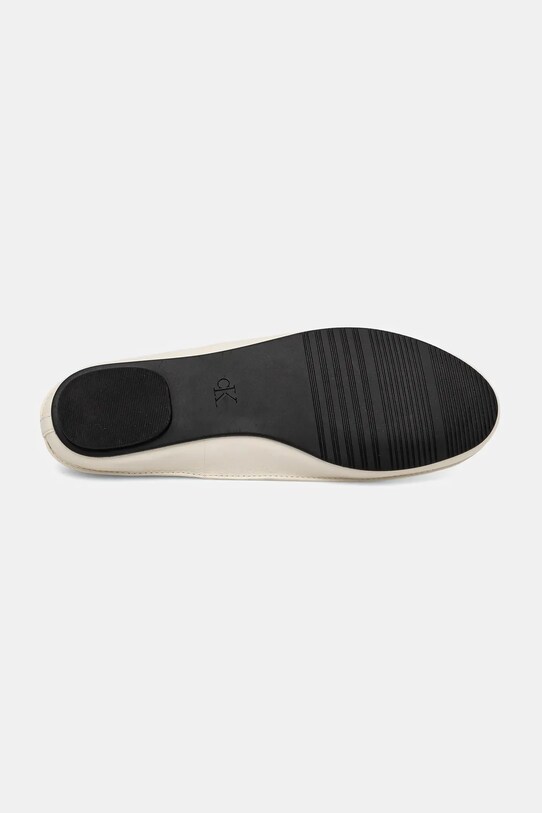 Δερμάτινες μπαλαρίνες Calvin Klein BALLERINA MARY JANE STRAP LTH HW0HW02656 μπεζ