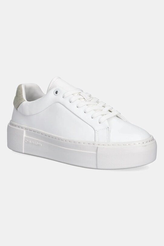 Calvin Klein sportcipő FF CUPSOLE LACE UP LTH platformos fehér HW0HW02570