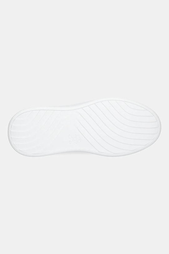 Tommy Hilfiger sneakers din piele TH FASHION COURT SNEAKER FW0FW08631 alb