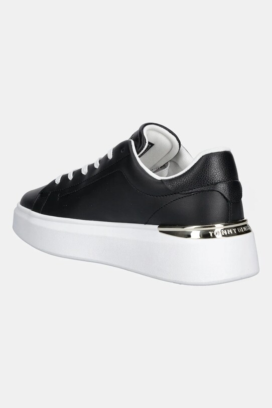 Obuv Kožené tenisky Tommy Hilfiger TH FASHION COURT SNEAKER FW0FW08631 čierna