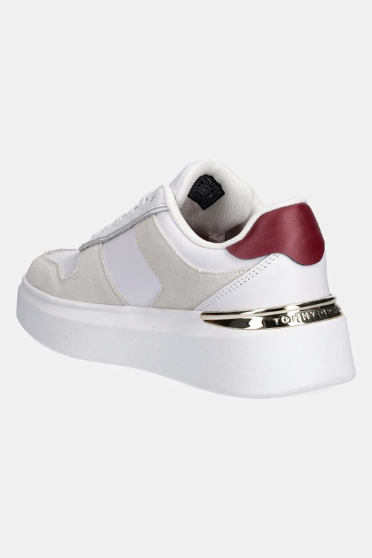 Obutev Usnjene superge Tommy Hilfiger TH FASHION COURT MIX SNEAKER FW0FW08632 bela