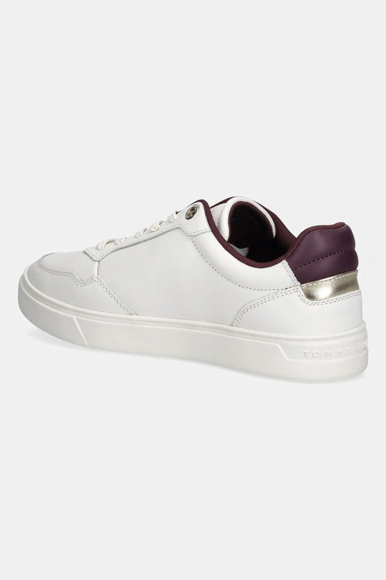 Obuwie Tommy Hilfiger sneakersy skórzane ESSENTIAL ELEVATED COURT SNEAKER FW0FW08680 biały