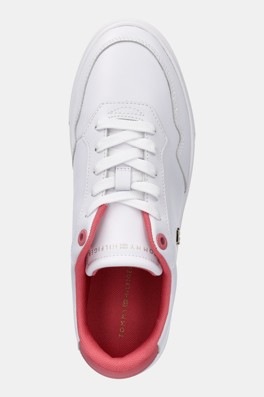 Tommy Hilfiger sneakersy skórzane ESSENTIAL ELEVATED COURT SNEAKER biały FW0FW08680