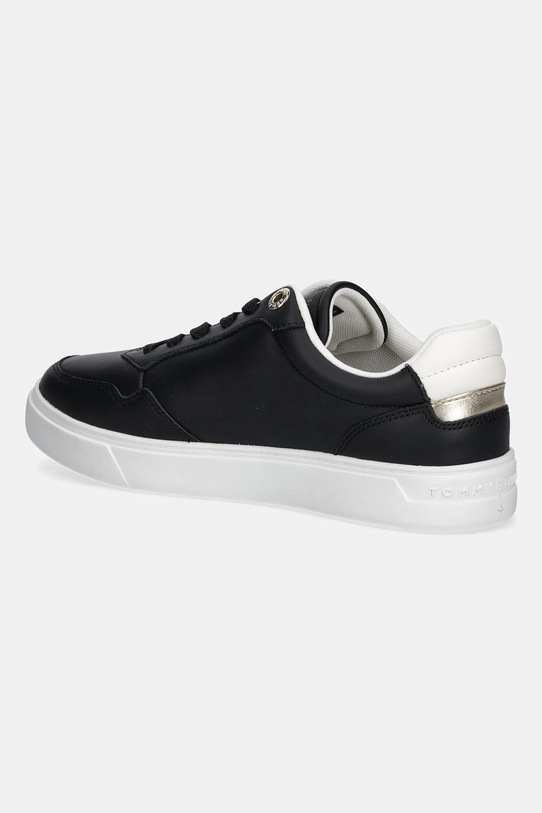 Obuwie Tommy Hilfiger sneakersy skórzane ESSENTIAL ELEVATED COURT SNEAKER FW0FW08680 czarny