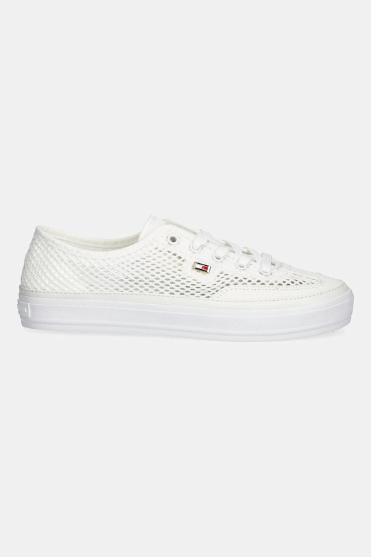 Ниски кецове Tommy Hilfiger TH OPEN MESH VULC SNEAKER FW0FW08684 бял AW25