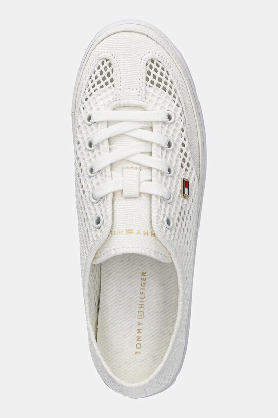 Ниски кецове Tommy Hilfiger TH OPEN MESH VULC SNEAKER бял FW0FW08684