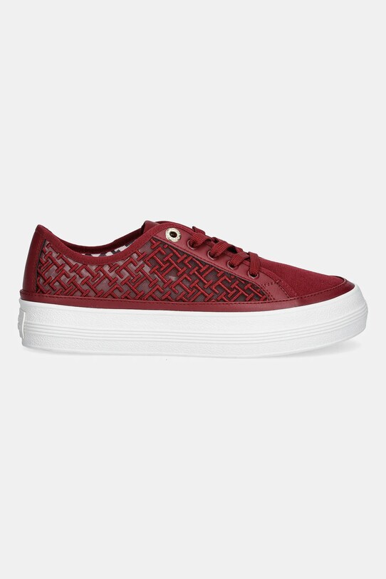 Tommy Hilfiger tenisówki VULC EMBROIDERED SNEAKER FW0FW08685 bordowy AW25
