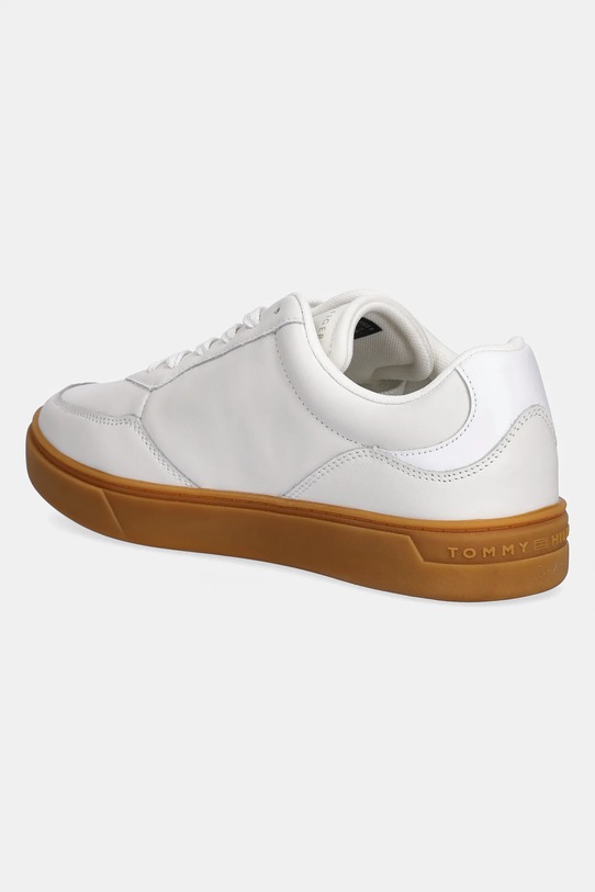 Scarpe Tommy Hilfiger sneakers in pelle CASUAL CUPSOLE SNEAKER FW0FW08689 beige