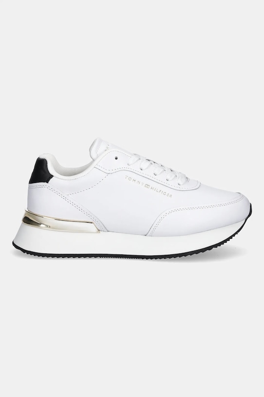 Tommy Hilfiger sneakers din piele CHIC FASHION RUNNER FW0FW08695 alb AW25