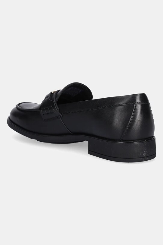 Взуття Шкіряні мокасини Tommy Hilfiger TH LOGO LEATHER LOAFER FW0FW08705 чорний