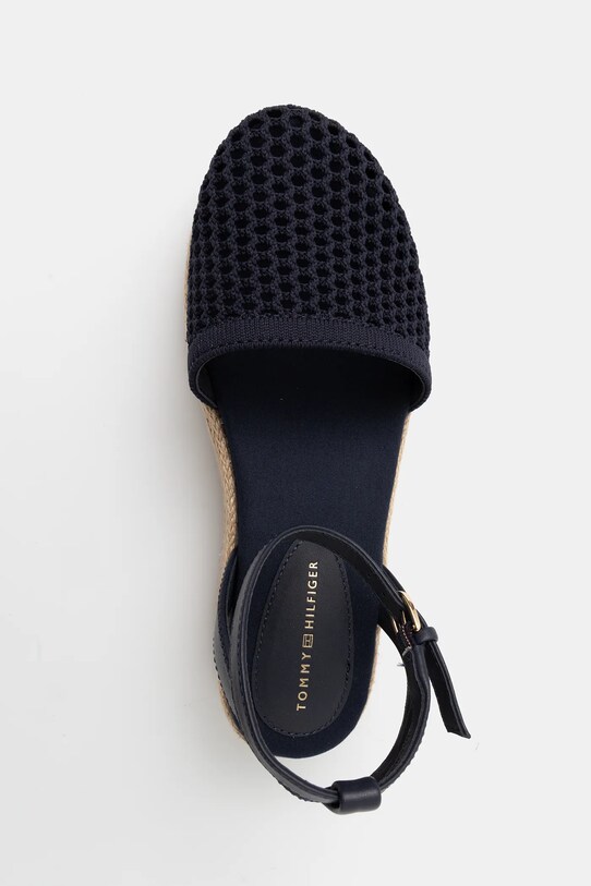 Εσπαντρίγιες Tommy Hilfiger KNIT MESH ESPADRILLE PLATFORM σκούρο μπλε FW0FW08743