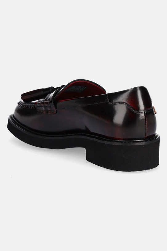 Cipők Tommy Hilfiger bőr mokaszin TASSEL SQUARISH TOE LTHR LOAFER FW0FW08749 burgundia