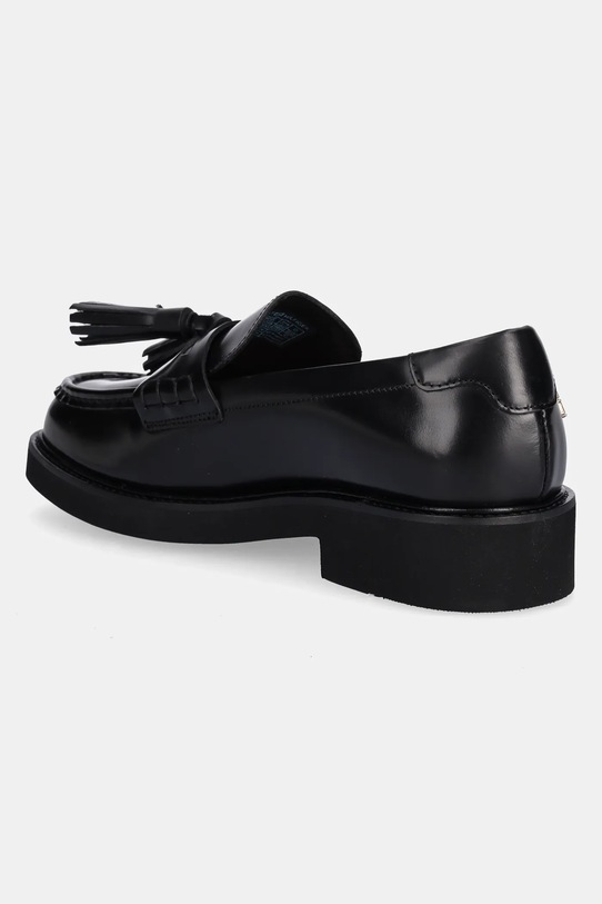 Cipők Tommy Hilfiger bőr mokaszin TASSEL SQUARISH TOE LTHR LOAFER FW0FW08749 fekete