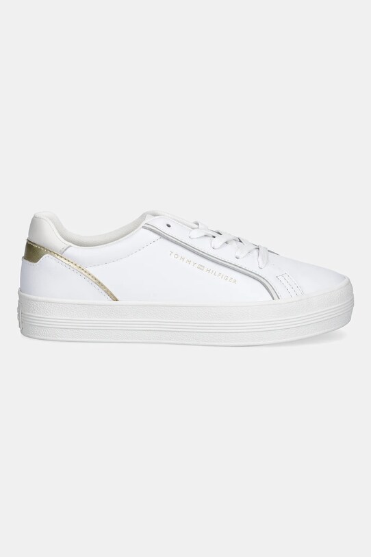 Tommy Hilfiger sneakersy skórzane ESSENTIAL VULC SNEAKER FW0FW08757 biały AW25